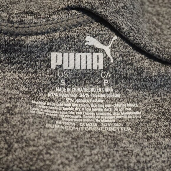 Puma Heather Gray Sports Bra Women’s Small - Picture 3 of 3